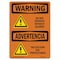 Signmission OSHA WARNING Sign, Do Not Operate W/O Guards Bilingual, 14in X 10in Decal, 10" W, 14" L, Landscape OS-WS-D-1014-L-12563 - alternate 1